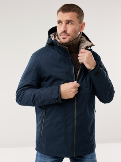 Aquastop Winterjacke Marine
