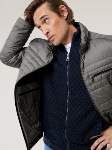 Microfaser Leichtjacke 2.0 Stein
