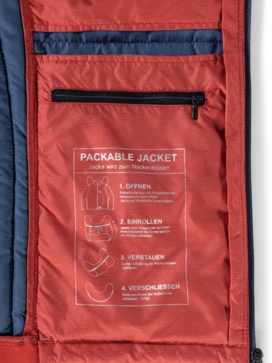 Microfaser Leichtjacke 2.0 Ziegelrot