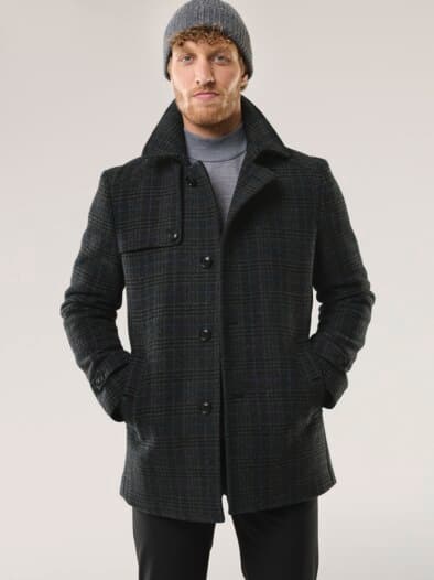 Wollmix Cabanjacke Dunkelgrau