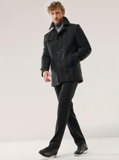 Wollmix Cabanjacke Dunkelgrau