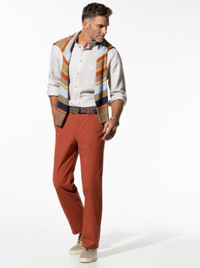 Extraglatt-Stretchbund-Chino Terra