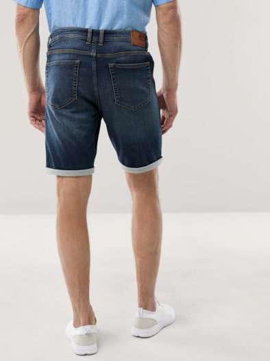 Jogger-Jeans Shorts Dark Blue