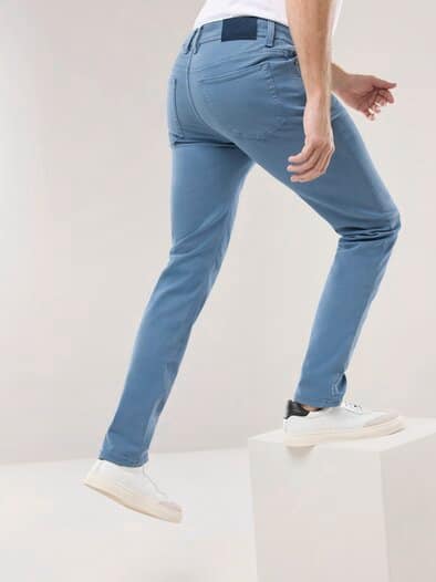 Coloured Jeans Rauchblau