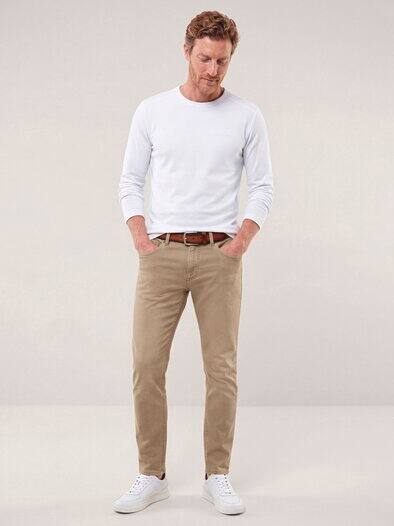 Jogger-Jeans Superstretch Beige