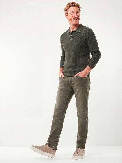 Jogger-Jeans Superstretch Oliv