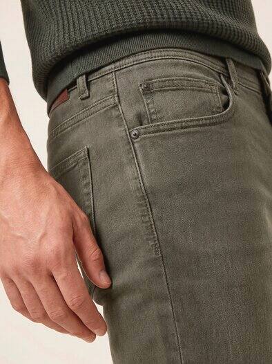 Jogger-Jeans Superstretch Oliv