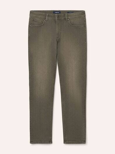 Jogger-Jeans Superstretch Oliv