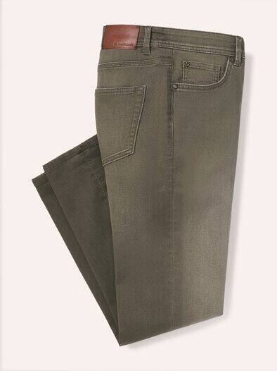 Jogger-Jeans Superstretch Oliv