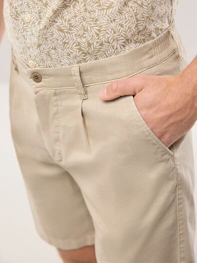 Leinenmix Bermudas Natur