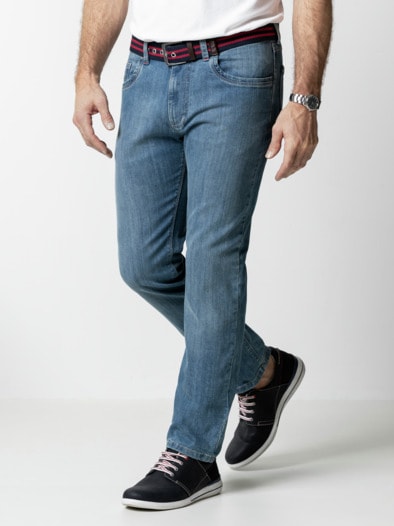 T400 Sportjeans Comfort Fit Light Blue
