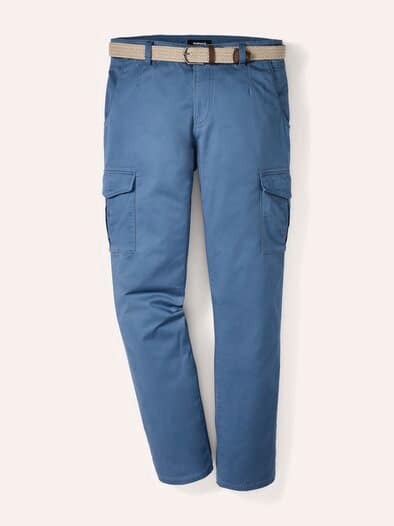 Extraglatt Gürtel-Cargo Mittelblau