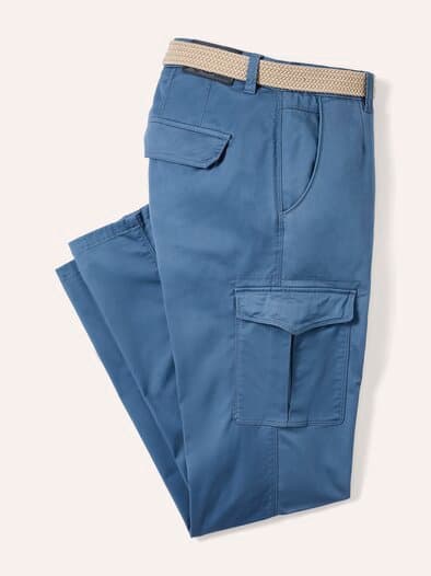 Extraglatt Gürtel-Cargo Mittelblau