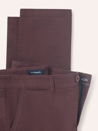 Chino aus Baumwollstretch Bordeaux
