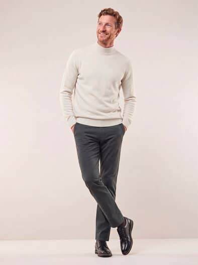 Chino aus Baumwollstretch Dunkelgrau