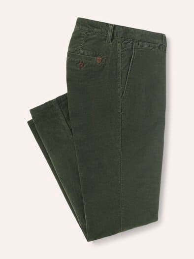 Wärmende Cordhose mit Thermofutter Oliv