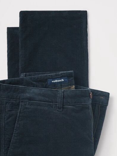 Wärmende Cordhose mit Thermofutter Marine