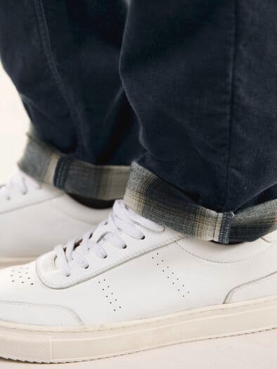Wärmende Cordhose mit Thermofutter Marine