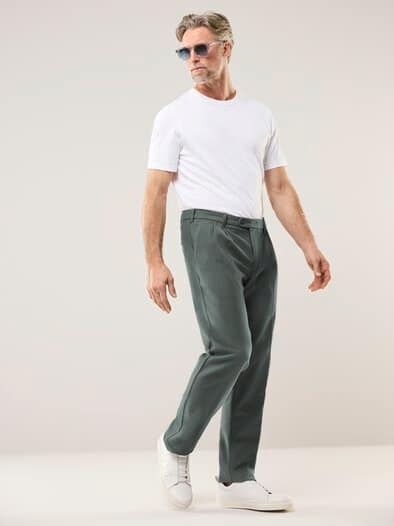 Premium Leinen-Chino Salbei