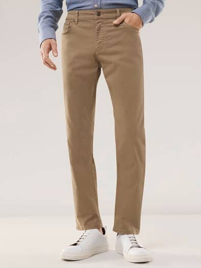 Baumwoll Five-Pocket Karamell