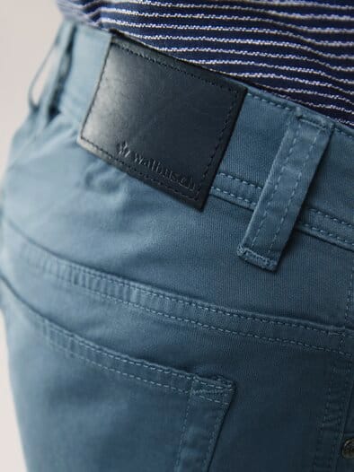 Baumwoll Five-Pocket Jeansblau