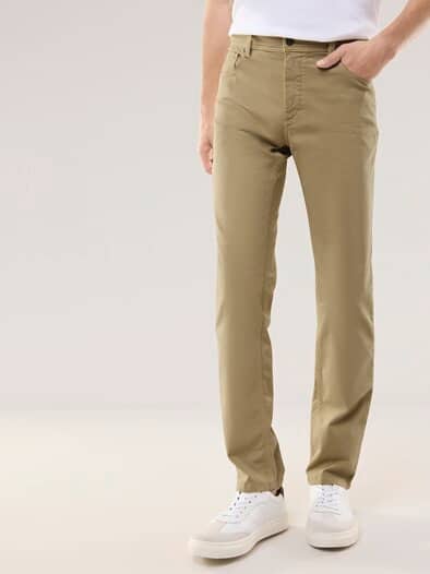 Baumwoll Five-Pocket Maisgelb