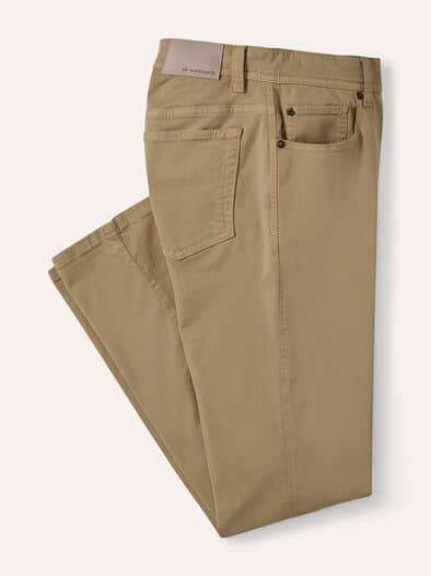 Baumwoll Five-Pocket Maisgelb