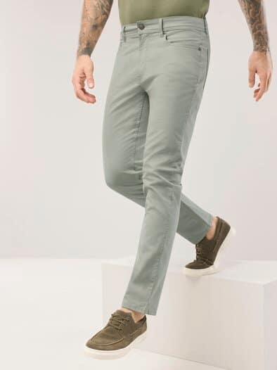 Ultraleicht Baumwoll Five-Pocket Salbei