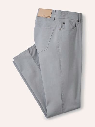 Ultraleicht Baumwoll Five-Pocket Hellgrau