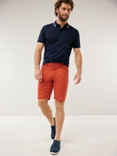 Ultraleicht Five Pocket Bermudas Koralle