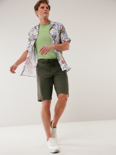 Extraglatt Dehnbund Bermudas Khaki