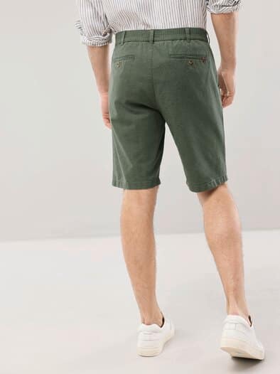 Leinen-Bermudas Frischekick Salbei