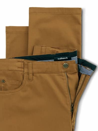 Extraglatt Dehnbund Five-Pocket Safran