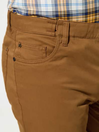 Extraglatt Dehnbund Five-Pocket Safran