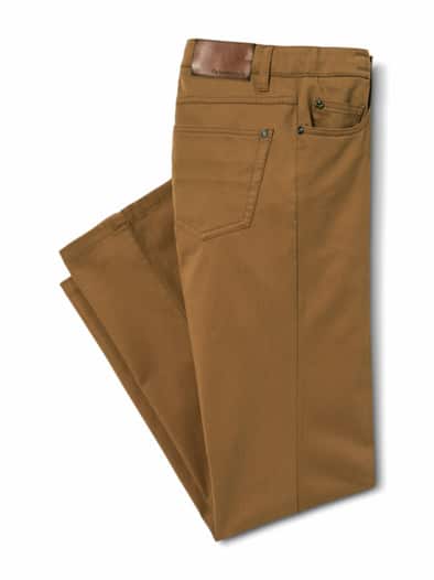 Extraglatt Dehnbund Five-Pocket Safran