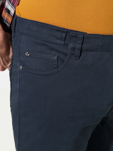 Extraglatt Dehnbund Five-Pocket Marine