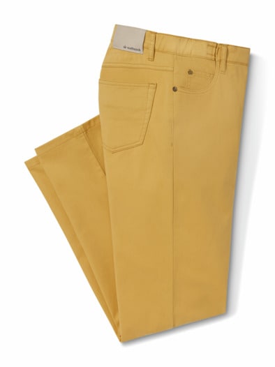 Extraglatt Dehnbund Five-Pocket Gelb