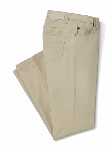 Extraglatt Dehnbund Five-Pocket Safaribeige