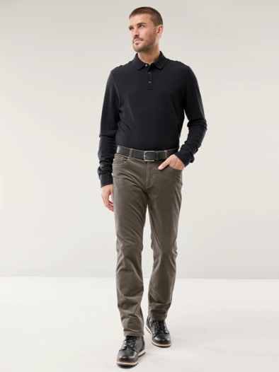 Premium-Cord Five-Pocket Taupe