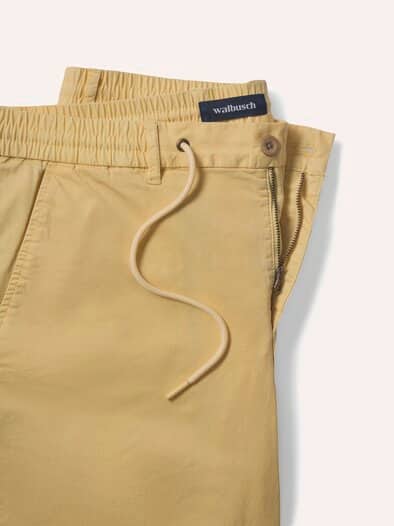 Urlaubs-Bermudas Baumwollstretch Sonnengelb