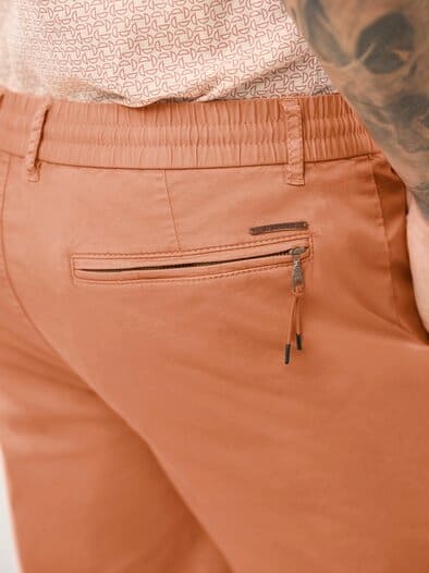Urlaubs-Bermudas Baumwollstretch Apricot