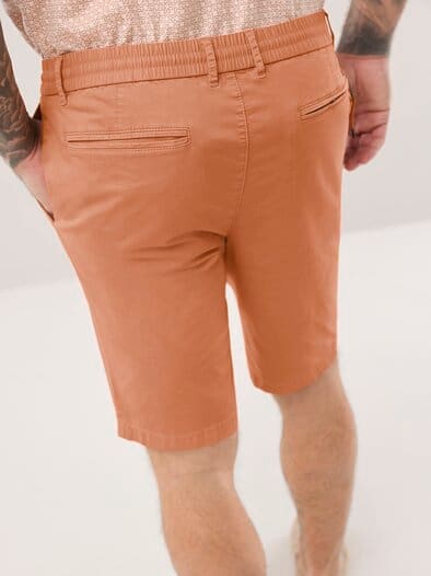 Urlaubs-Bermudas Baumwollstretch Apricot