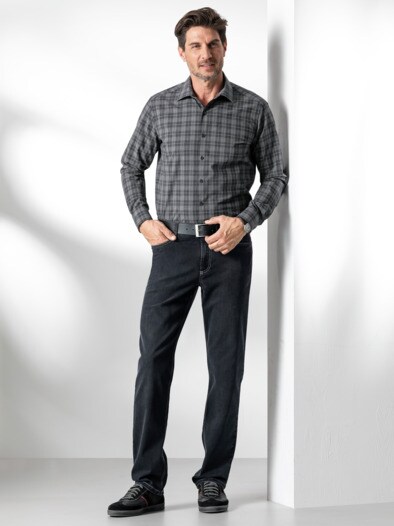 Extraglatt Flex Jeans Comfort Fit Black