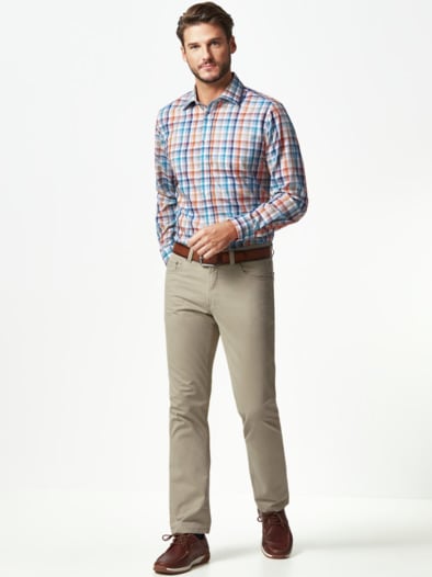 Extraglatt High Stretch Five-Pocket Beige