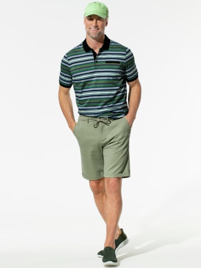 Bermudas Stretch & Relax Hellgrün