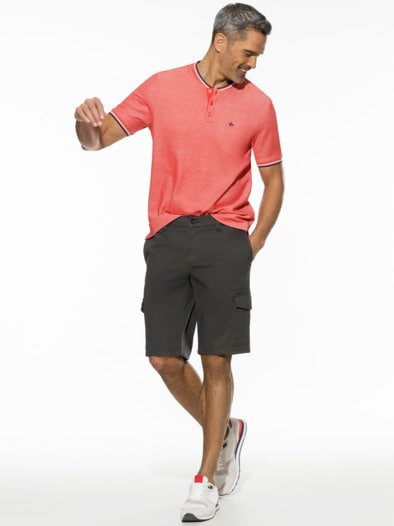 8-Taschen-Cargo-Bermudas Asphalt