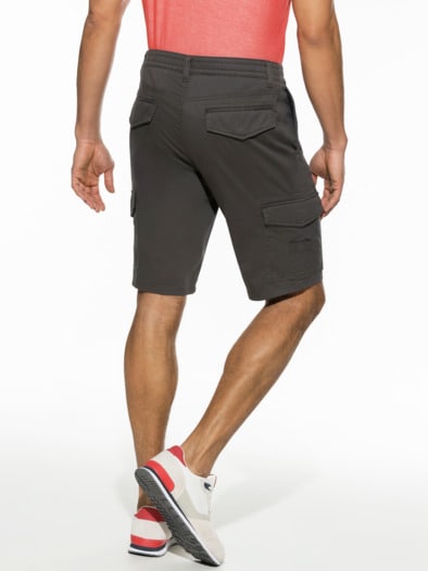 8-Taschen-Cargo-Bermudas Asphalt