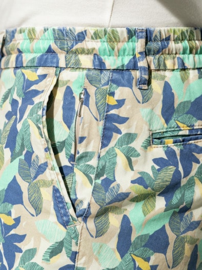 Organic Cotton Bermudas Blau/Sand