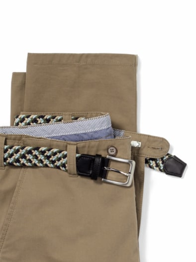 Extraglatt-Stretchbund-Chino Camel