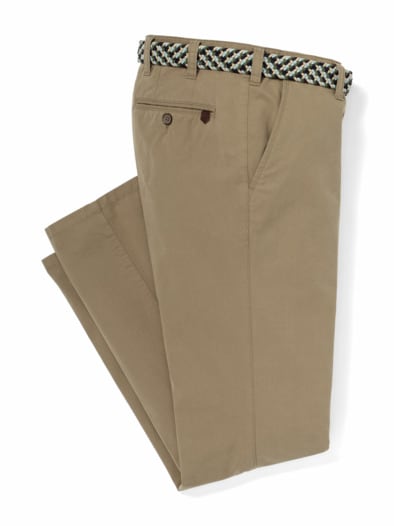 Extraglatt-Stretchbund-Chino Camel